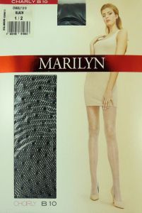Marilyn Charly B10 R1/2 rajstopy kropki black
